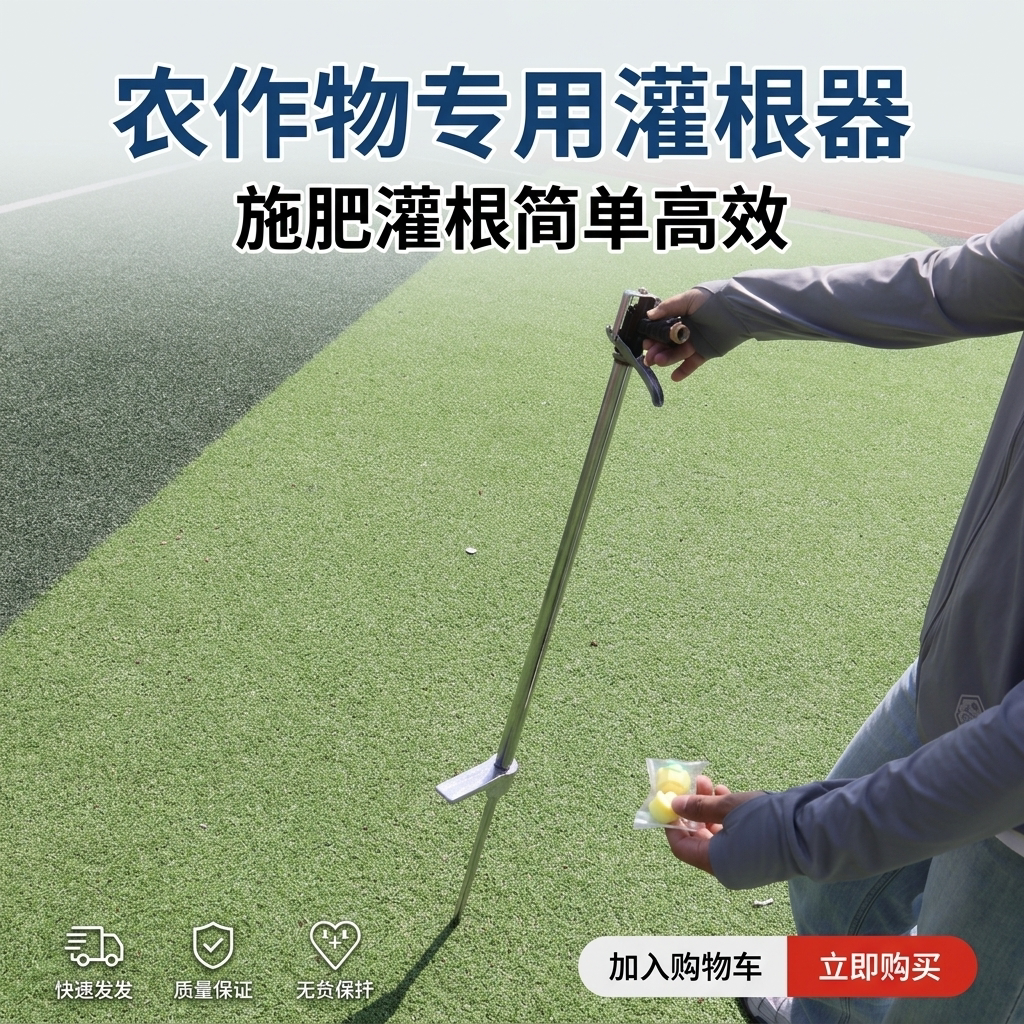 果树专用灌根器施肥枪不锈钢加长杆追肥枪农用根部施肥工具