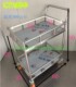 厂家热销加厚不锈钢304防静电多层双层周转车静音手推车药品拉货