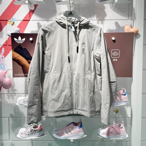 Adidas阿迪达斯男子2024春季新款百搭舒适宽松保暖运动外套IX4289