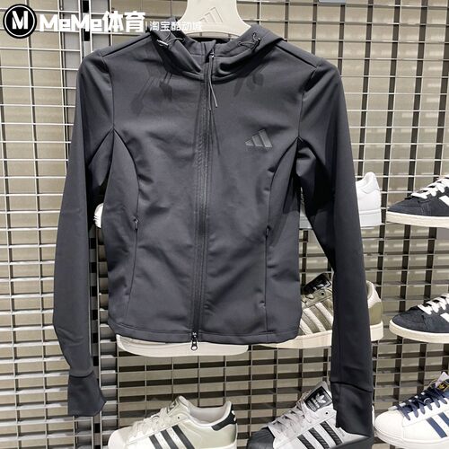 阿迪达斯女装2025秋季新品指姆扣修身拒水运动软壳夹克外套KF2671