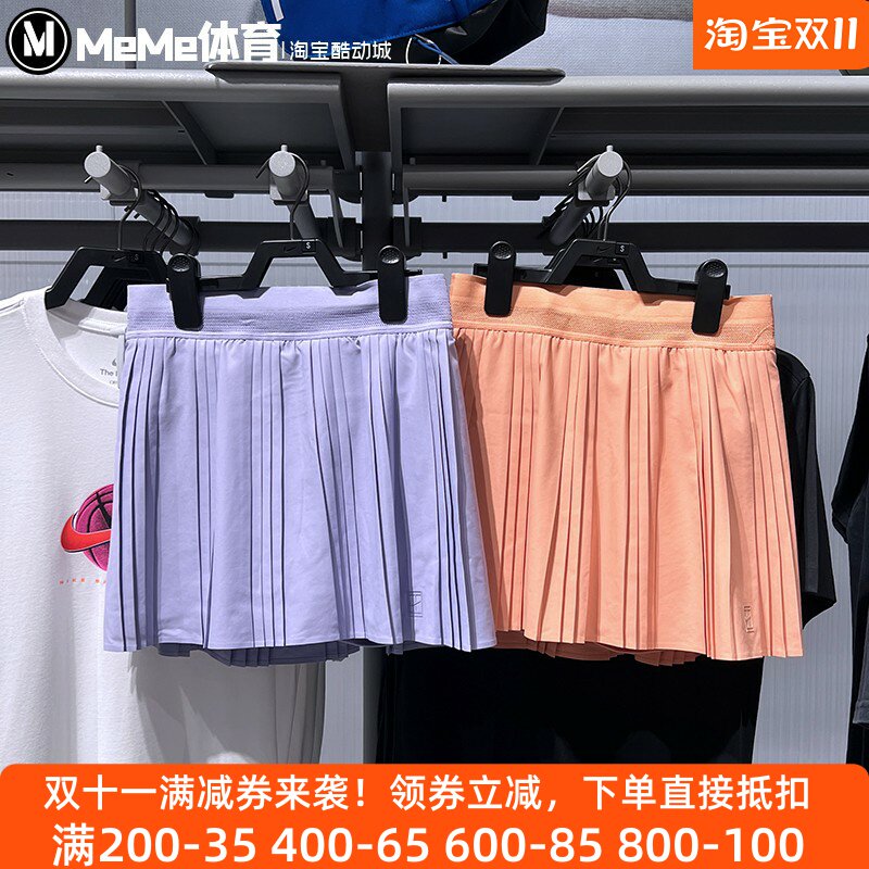 耐克女裙裤2025夏款轻盈半身裙褶裥防走光网球短裙FZ6513-515-844