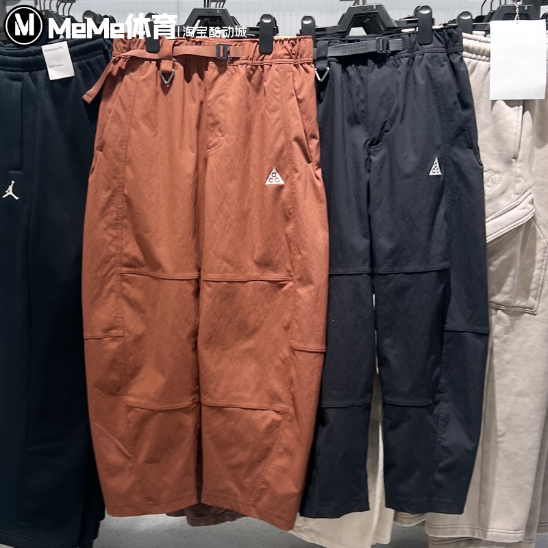 耐克女裤2025冬季新品防风防水防晒户外徒步运动九分裤HJ0244-218