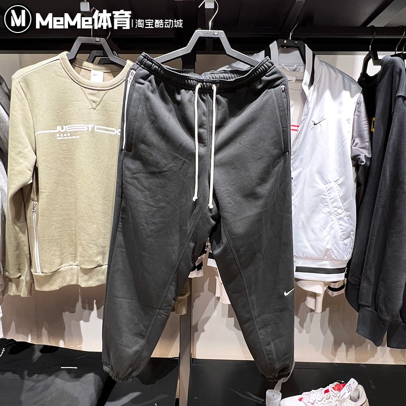 NIKE耐克男裤2025春新款针织加绒卫裤保暖束脚运动长裤IB1872-010