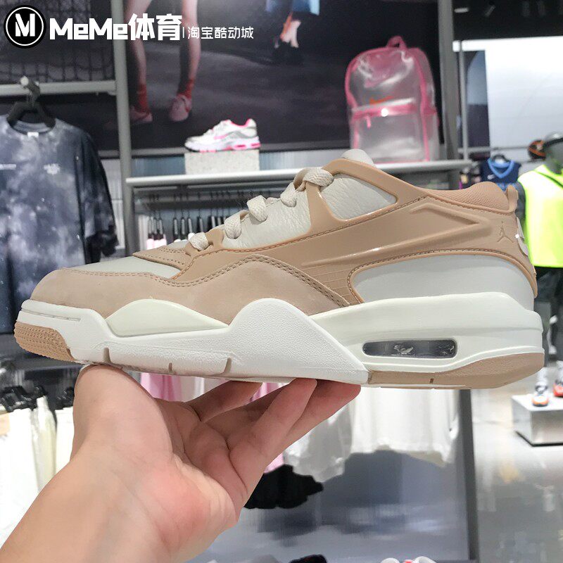 耐克女鞋2025秋季新品气垫缓震回弹AJ4篮球鞋运动鞋FQ7940-202