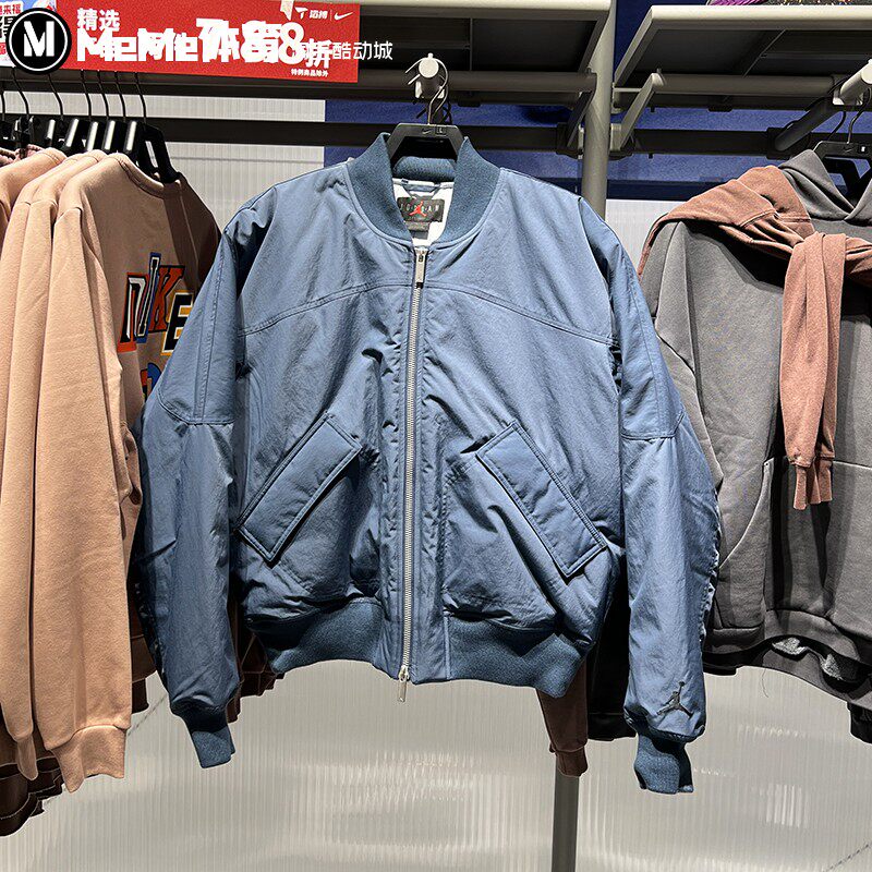 耐克男装2026春季款Jordan夹棉保暖棒球服运动棉服外套IH0872-464