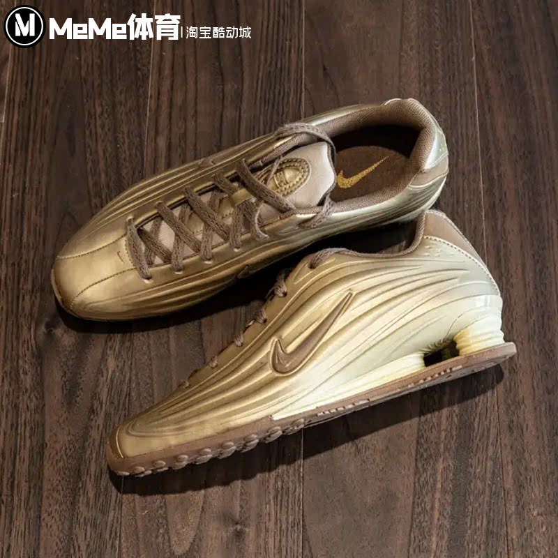 耐克2026秋新款女鞋SHOX Z金黄拼色复古缓震气柱运动鞋IR1222-200