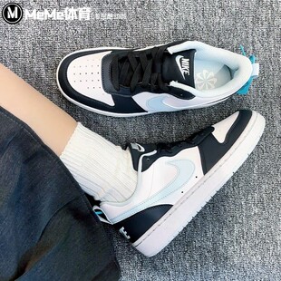 060 HQ3258 NIKE耐克大童COURT冰川蓝撞色低帮百搭运动鞋 休闲板鞋