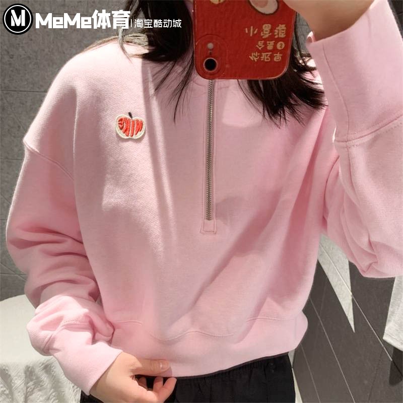 耐克女子时尚百搭短款休闲运动衫