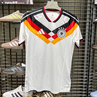 阿迪达斯男装2026夏款德国国家队世界杯球迷版透气短袖T恤 KD8363