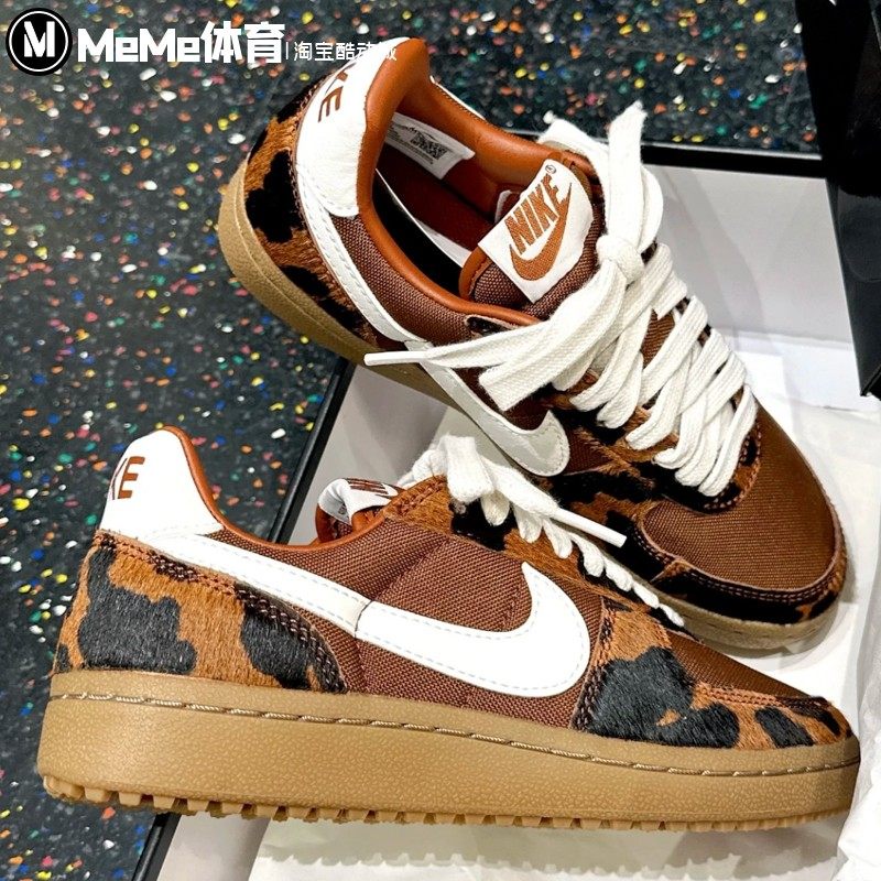 耐克2025冬季General女子复古焦糖棕鬓毛奶牛纹德训鞋 IM5768-200