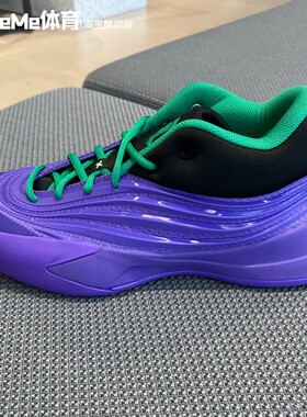 阿迪达斯男鞋2025冬新品DAME X紫黑撞色缓震训练实战篮球鞋KI5950