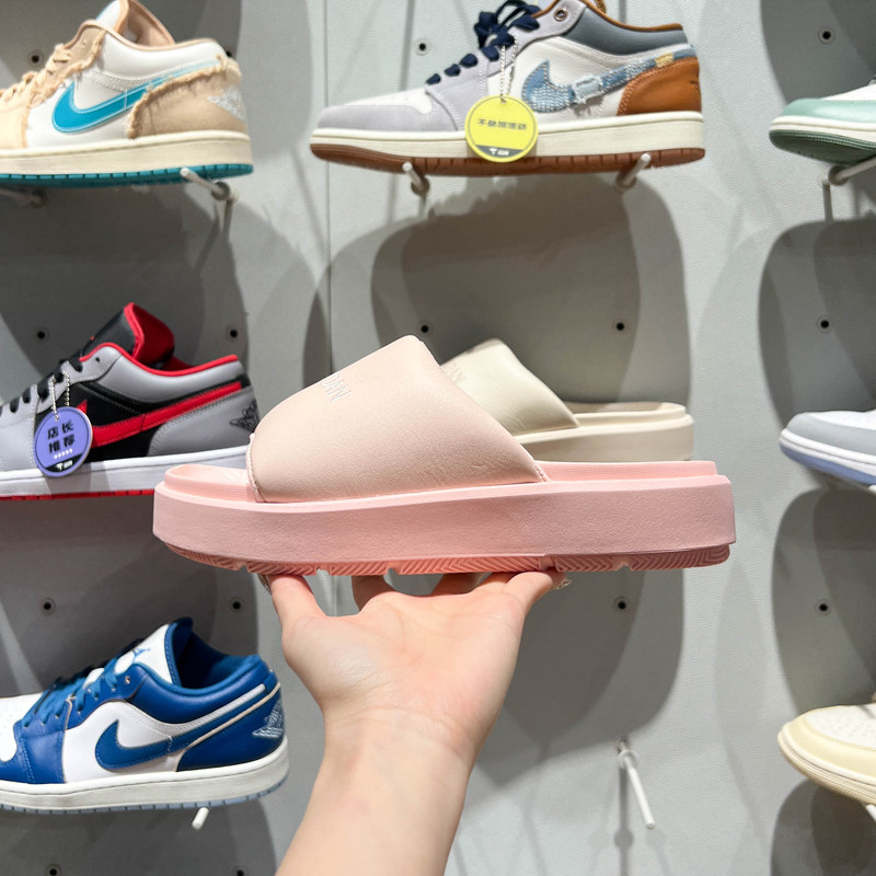 NIKE耐克女鞋2024夏新款时尚经典厚底增高拖鞋休闲拖鞋FZ7012-600