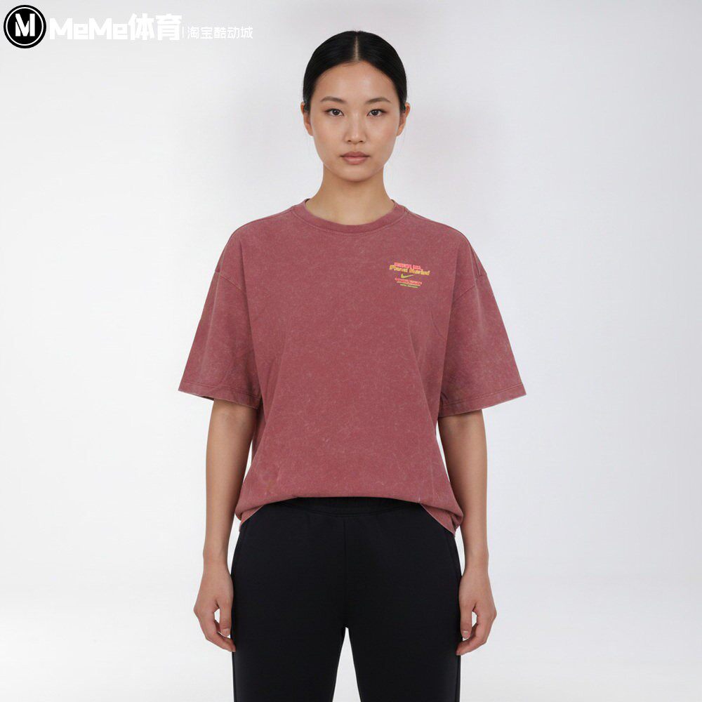耐克女装短袖2026夏款Sportswear印花宽松落肩休闲T恤 IV5498-654