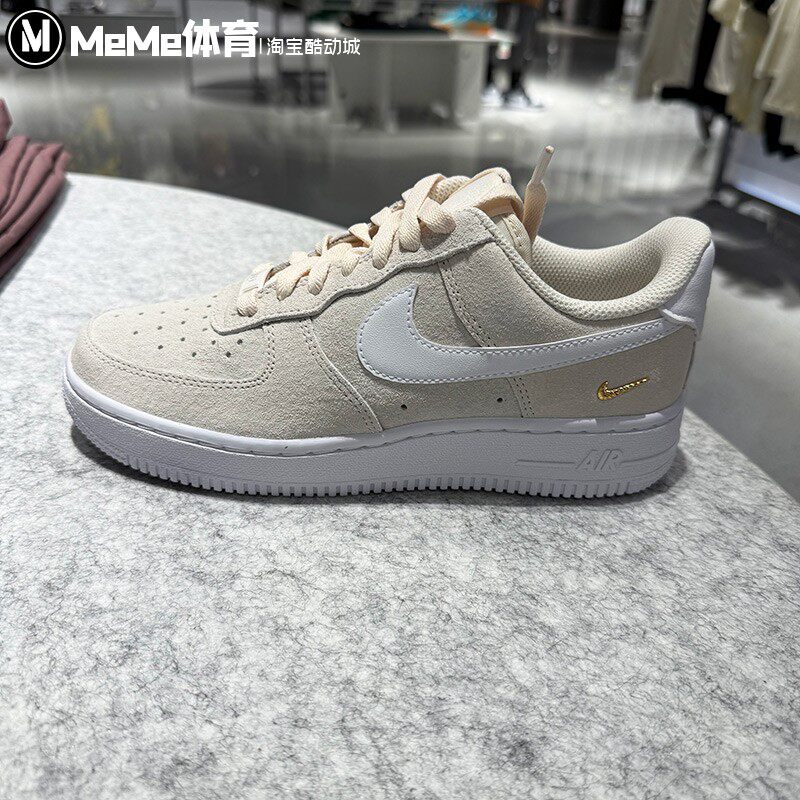 耐克女鞋空军一号翻毛皮厚底板鞋