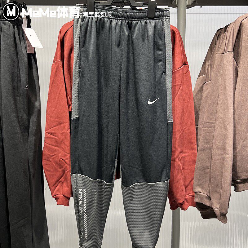 耐克男子长裤2025冬季加绒柔软反光图案跑步训练运动裤HV2674-010