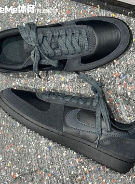 耐克男子运动休闲鞋2025秋季款简约轻便黑色复古德训鞋HV8568-001