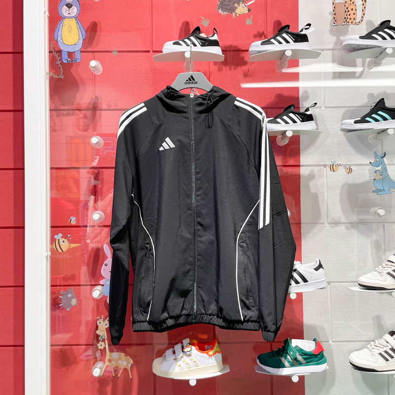 阿迪达斯男装2024春夏季新款防晒舒适百搭运动休闲夹克外套IM8806