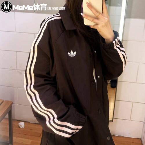 三叶草男女装复古风宽松夹克外套