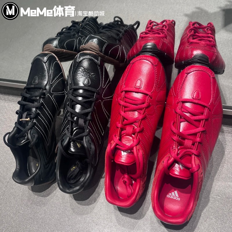 阿迪达斯三叶草女鞋2026春新品复古怀旧红赛车风薄底休闲鞋IH1653