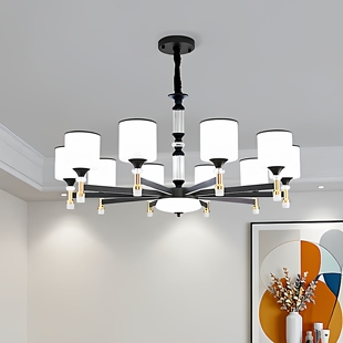 2026新款客厅吊灯现代简约大气轻奢餐厅大厅主灯广东中山LED灯具