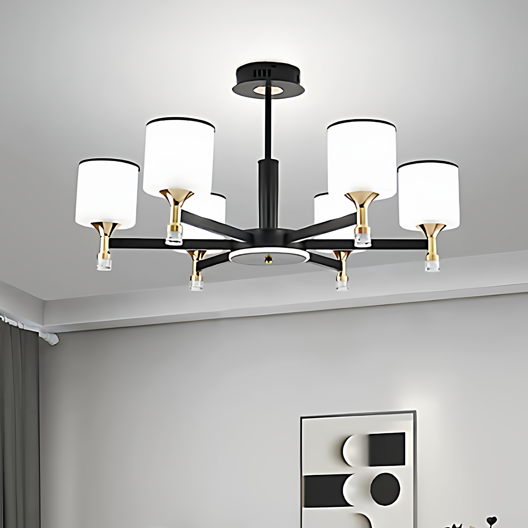 2025年新款北欧客厅吊灯轻奢餐厅卧室现代简约家用别墅新中式灯具