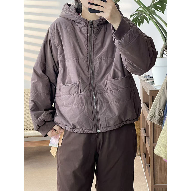 2025秋冬连帽拉链羊毛绒柔软舒适轻便保暖原创设计时尚-33020