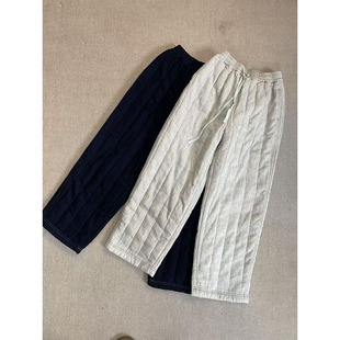 2025秋冬3M新雪丽棉汉麻+亚麻女宽松显瘦百搭休闲直筒加厚棉裤156