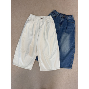 休闲女裤 八分裤 86132 日系牛仔短裤 2026春秋新款