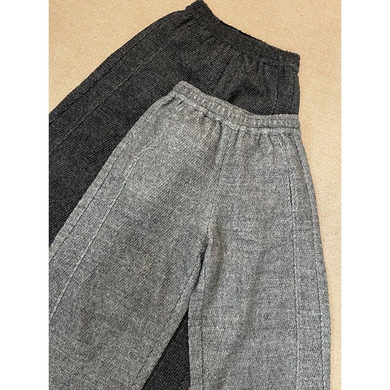 2025秋款羊毛高腰显瘦松紧腰休闲裤女宽松百搭显瘦萝卜九分裤-205,女装/女士精品,休闲裤,淘宝优惠券,粉丝福利购,淘宝优惠卷