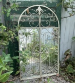 莫里斯花园 花园家居壁面墙面装 饰镜子复古做旧窗户镜子