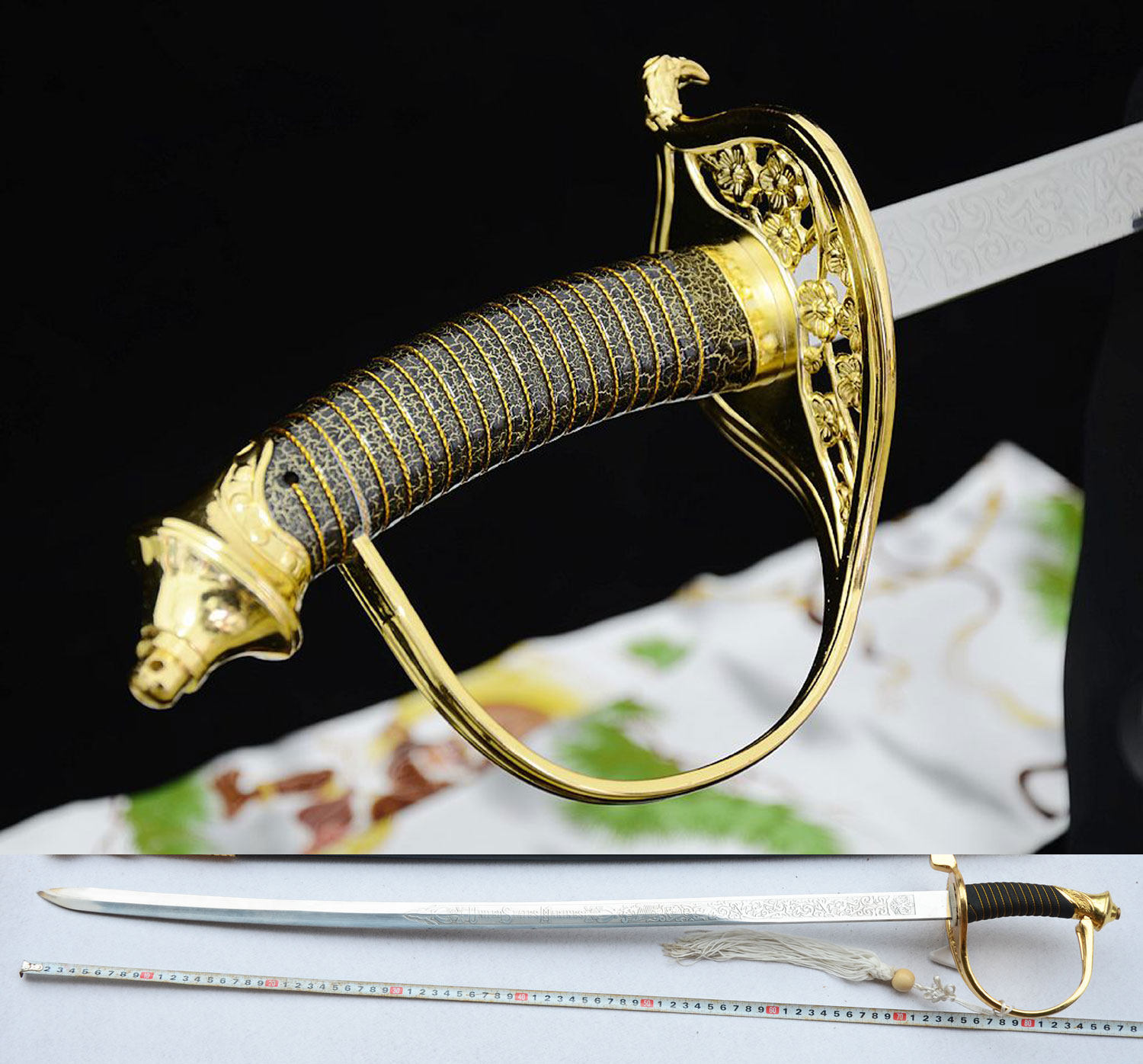 欧式西洋剑礼仪指挥剑 骑士剑 军官佩剑 影视刀剑 表演剑 未开刃