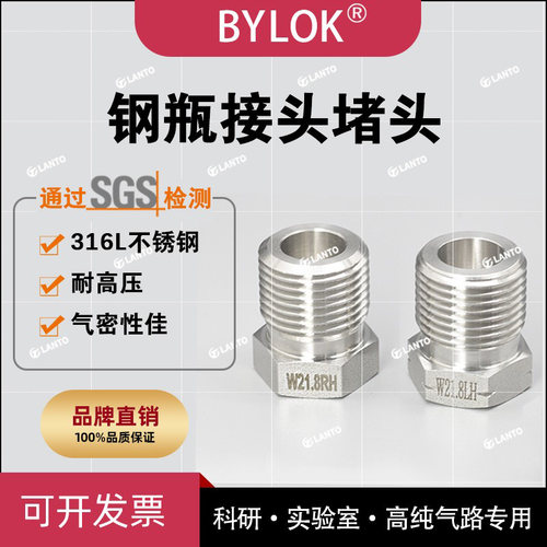 BY-LOKG5/8/W21.8/G1/2钢瓶堵头