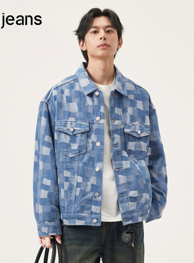 gxg.jeans男装春季新款翻领牛仔夹克JFX1E801041