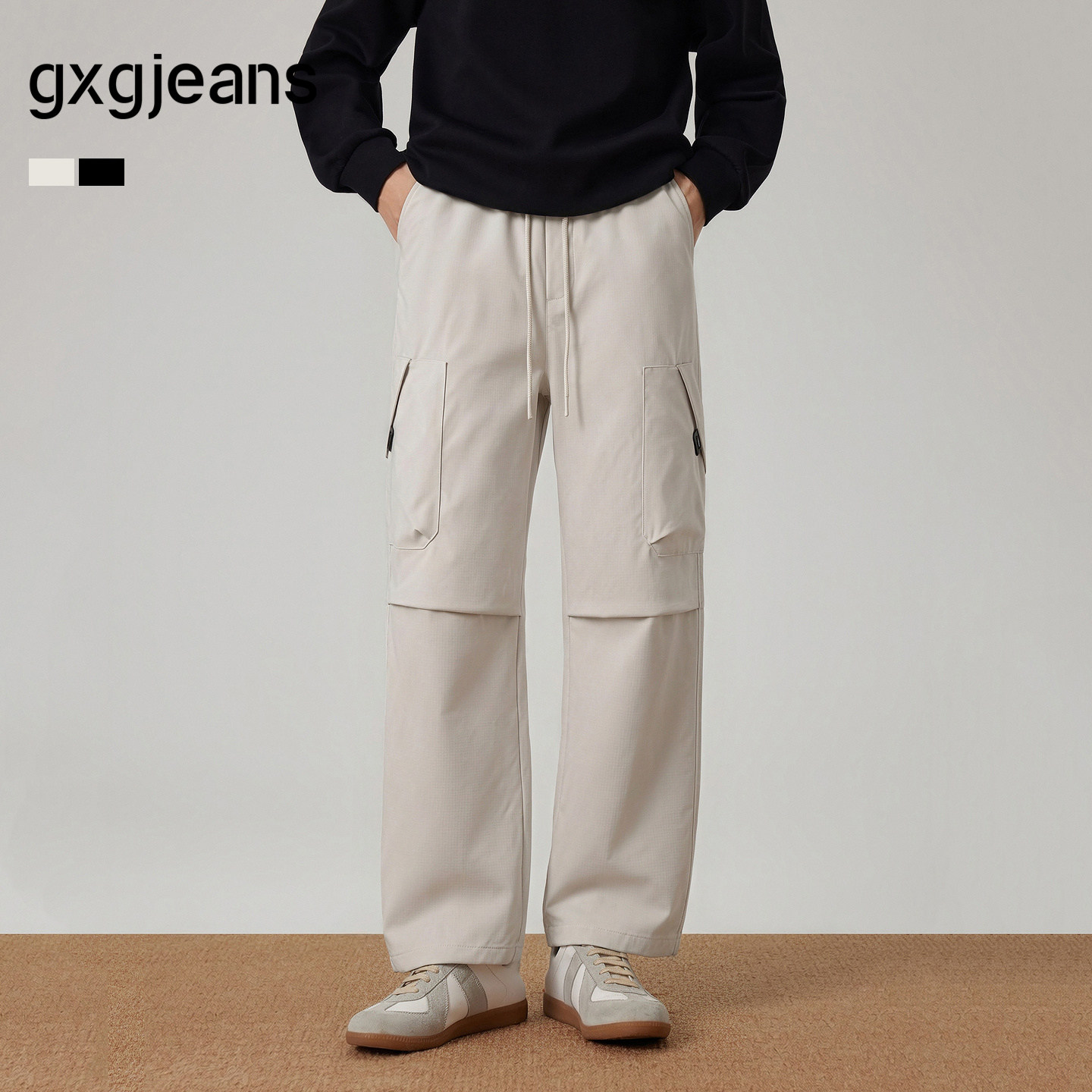 gxg.jeans男装 多色口袋设计宽松工装长裤休闲裤男士 25年冬新品
