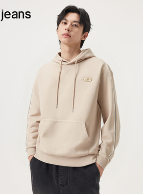 gxg.jeans男装2024年秋季新款连帽卫衣J24X313004