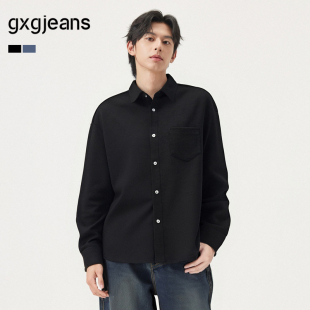 25秋新品 gxg.jeans男装 打底 衬衫 多色口袋设计基础通勤商务长袖