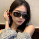 方形墨镜女潮酷复古2023年新款 高级感欧美辣妹美式 小脸太阳镜眼镜