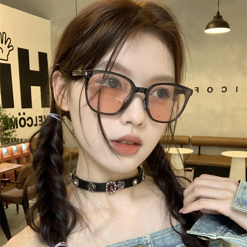 折叠网红墨镜复古茶色偏光太阳镜