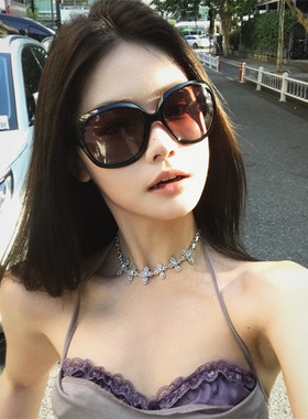 MELIYA超大框蛤蟆镜90年代复古墨镜女高级感偏光太阳眼镜防晒Y2K