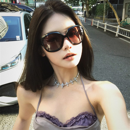 MELIYA超大框蛤蟆镜90年代复古墨镜女高级感偏光太阳眼镜防晒Y2K