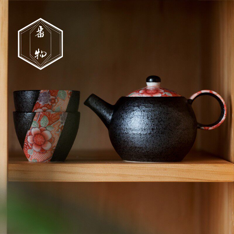 一壶两杯,手工匠人之美。日本制有田烧茶壶套装功夫茶具送礼盒装