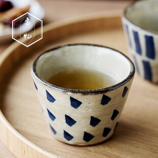 手作美器。日本进口复古纯手工美浓烧咖啡杯猪口杯茶杯水杯小杯子
