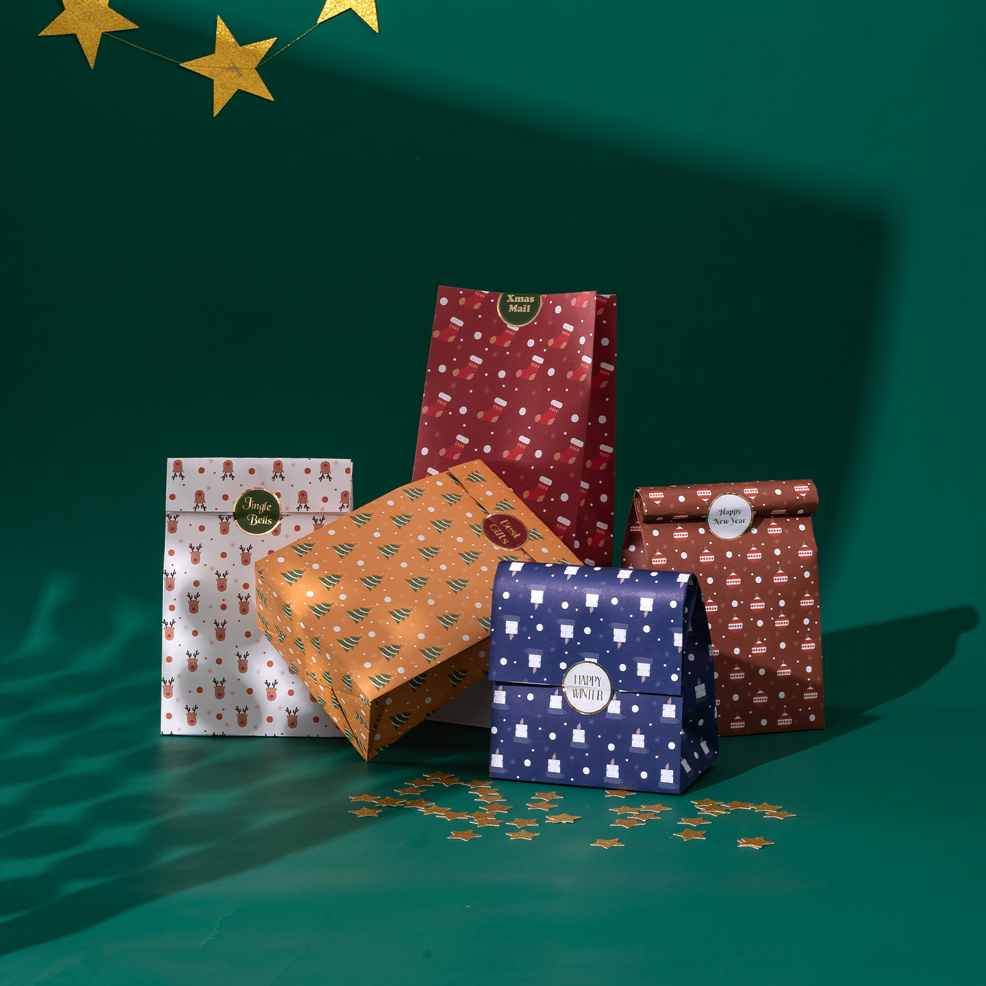 圣诞节礼品袋平安夜苹果袋