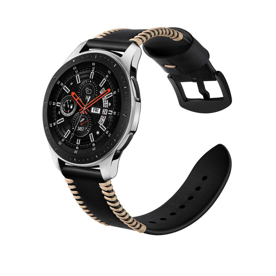 适配huawei华为gt3 pro三代46mm手表时尚商务鱼纹真皮表带43mm男