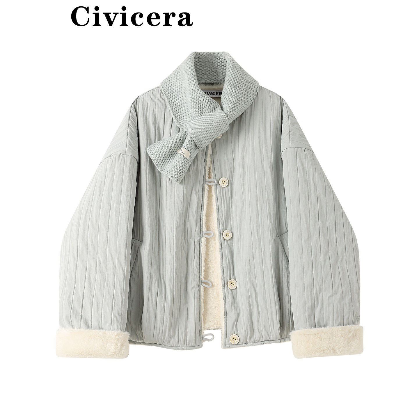 CIVICERA慵懒风宽松休闲百搭棉服外套女冬季小个子两面穿保暖棉衣,个性定制/设计服务/DIY,棉服工装,淘宝优惠券,粉丝福利购,淘宝优惠卷