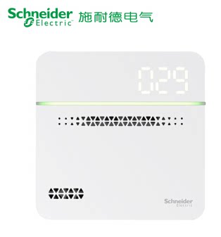 施耐德PM2.5 家用空气质量检测仪 E83PM25_WE空气颗粒 雾霾检测仪