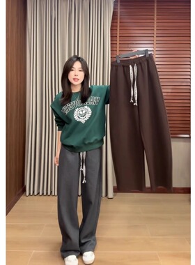kokokaaran/可可咔伦 “镰刀卫裤”修饰腿型艺术感休闲裤SH250610