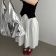 现货折扣一法式 复古风蓬蓬大摆半身裙一山本耀司中长款 小黑裙Y674