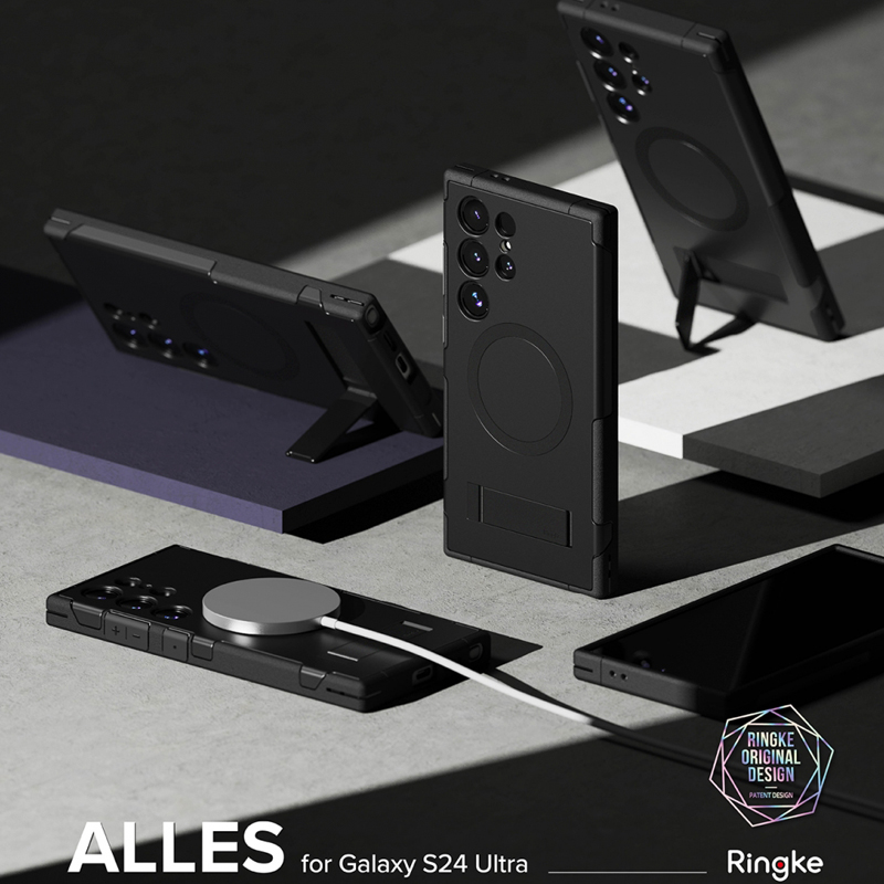 韩国Ringke三星磁吸带支架保护壳