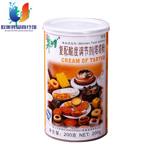 烘焙原料 朱师傅塔塔粉 蛋白稳定剂 戚风蛋糕泡芙材料 家庭装200g